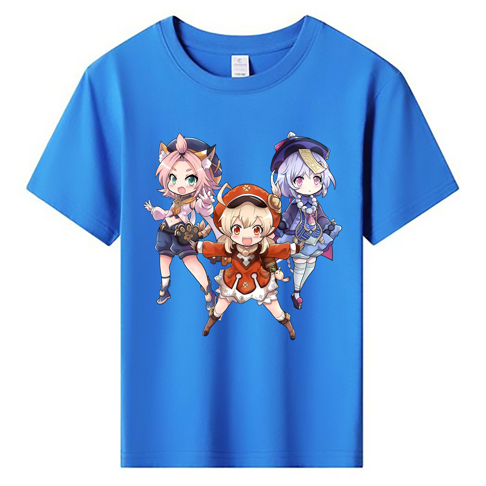 げんし神 七七 なな  genshin Nana 綿100％キッズTシャツ（フロントプリント）